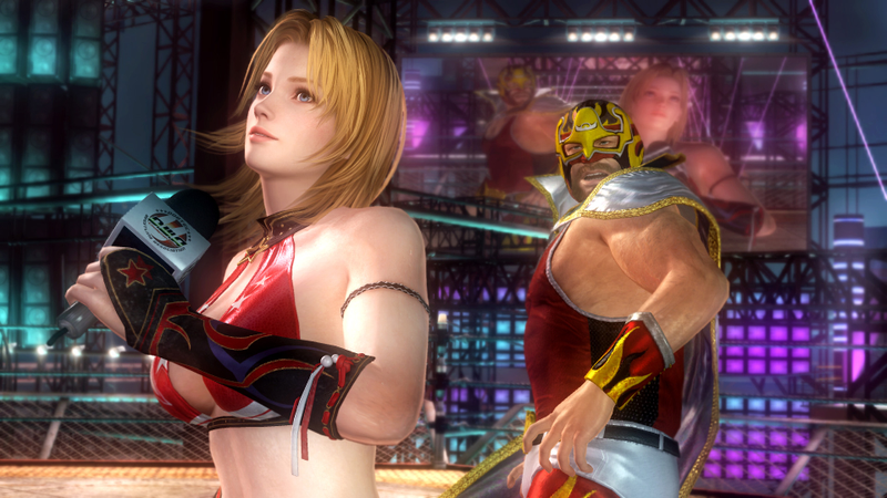 Illustration for article titled Jann Lee Takes on Tina in Dead or Alive 5's Tag Mode